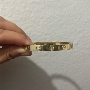 18k solid gold bangle